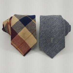 ****SOLD**Ties by Yves Saint Laurent, Heather Mist